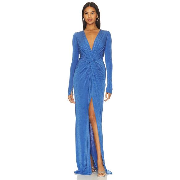 Katie May In A Mood Maxi Dress Ruched Twist Front Party Formal Prom Guest XS - Picture 2 of 12